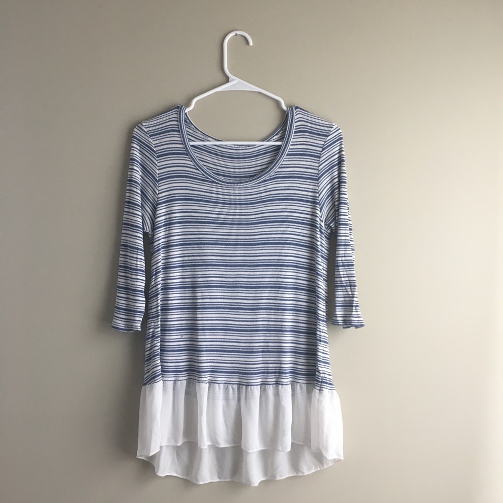 Altar’d State | Stripped Peplum Top